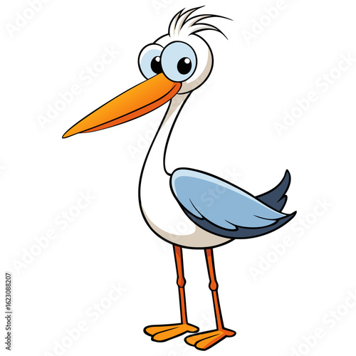 stork with baby