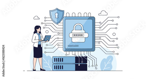 Securing digital information systems with advanced cybersecurity measures and cloud integration for enhanced data protection and privacy