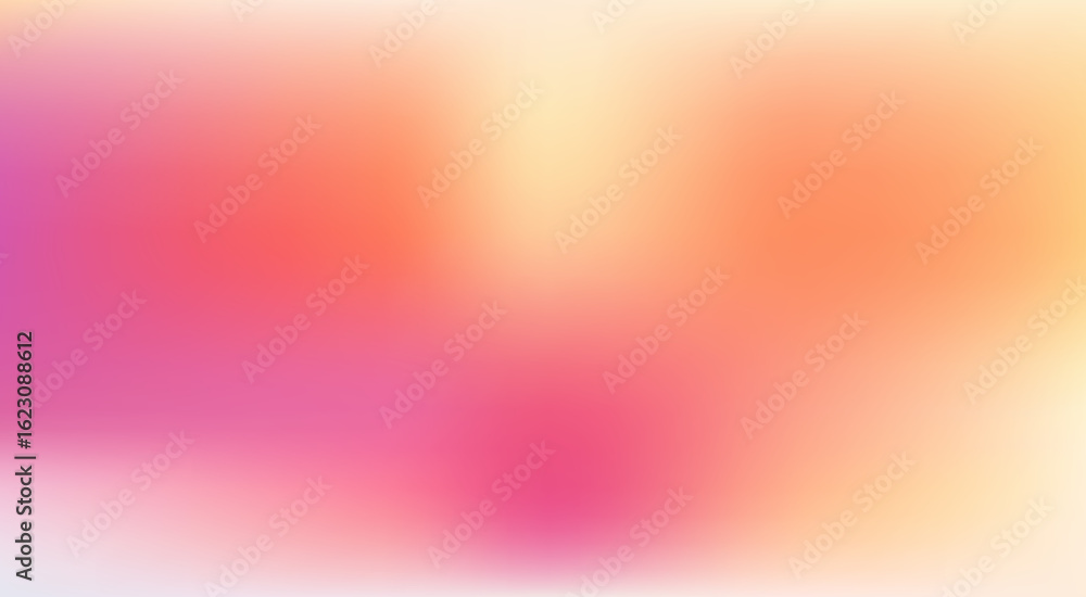Obraz premium Blurred color gradient peach background, abstract orange pinkish texture, vector soft abstract background with liquid wave