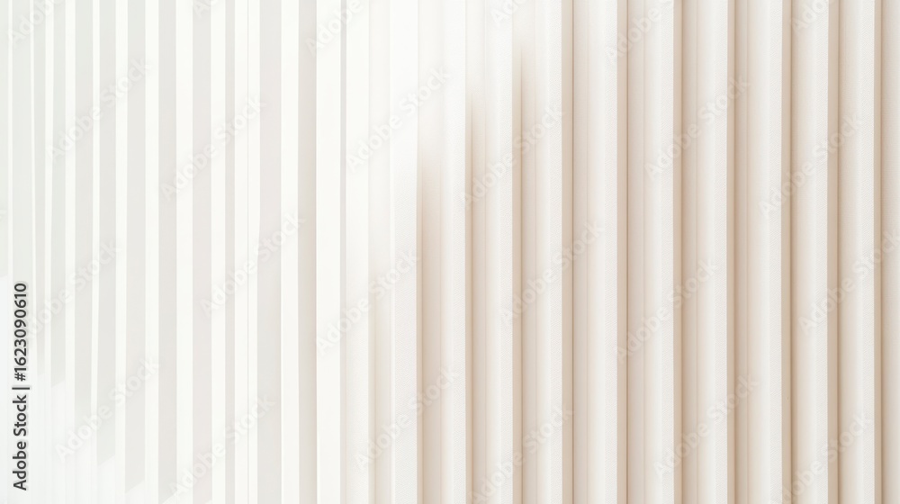 Obraz premium Abstract background with vertical lines in white and beige tones, creating a minimalist and elegant design.
