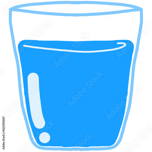 illustration of a glass cartoon style