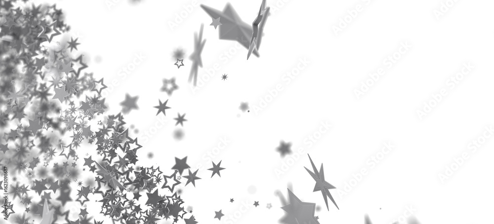 Obraz premium Abstract background with silver stars. Perfect for holiday designs, celebrations, and more.