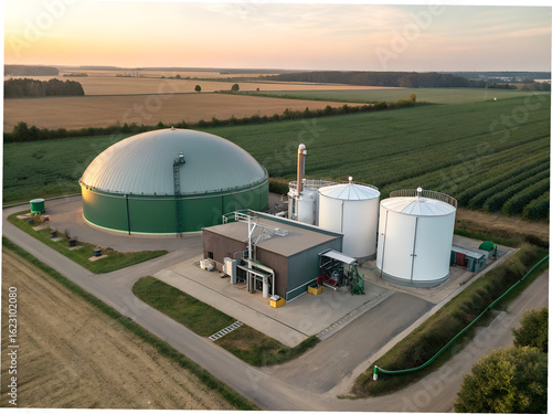 A biogas plant turns organic waste into clean energy and fertilizer through anaerobic digestion, offering a sustainable and eco-friendly solution for waste management and energy production.