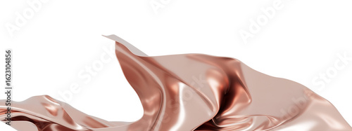 Canvastavla High-quality image of rose gold fabric flowing gracefully