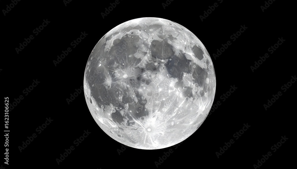 Obraz premium Full moon close-up