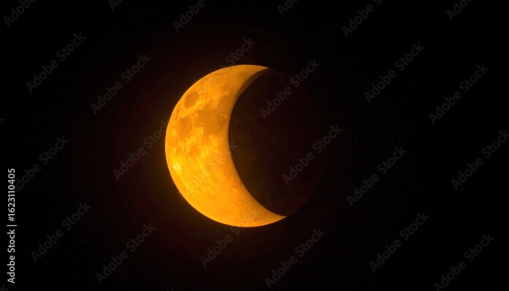 Obraz premium Partial lunar eclipse (1)