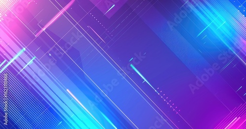Abstract digital background with vibrant colors and dynamic lines.