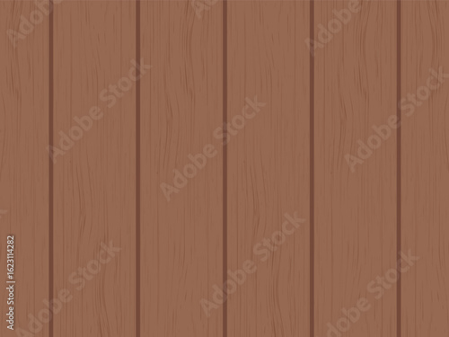 Realistic Brown Wooden Texture Vector Background.