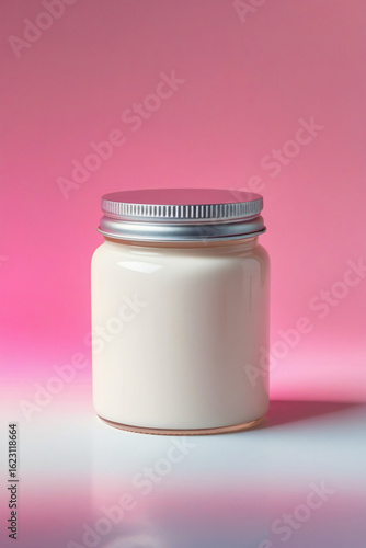 jar of cosmetic cream