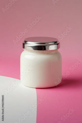 cosmetic cream in a jar