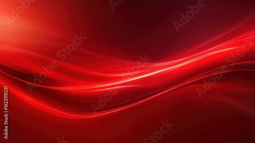 Bold red solid background with smooth lighting