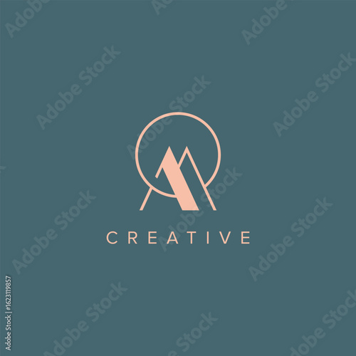 Creative Letter OM Logo Design - Unique Modern Branding Concept.