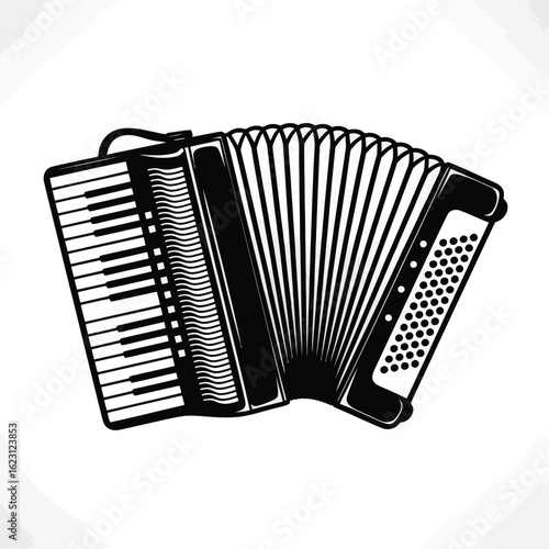 Classic Accordion Illustration