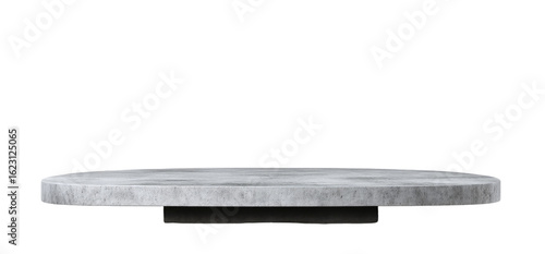 Gray, Oval, Flat Surface