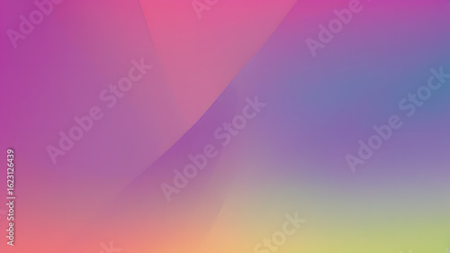 Smooth gradient blending shades of pink purple blue yellow and peach with soft luminous curves