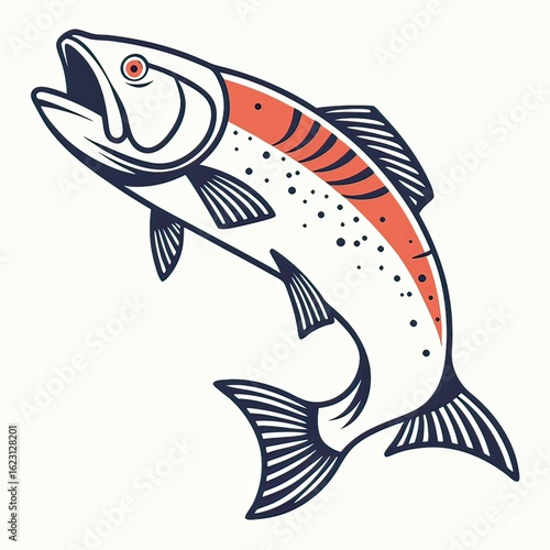 Fish sea wildlife food icon isolated image