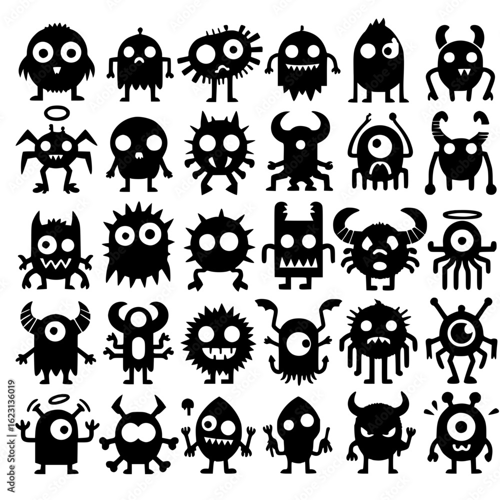 Fototapeta premium monster, cartoon, animal, vector