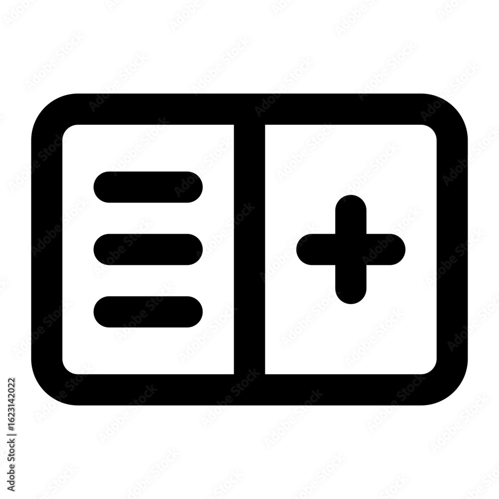 Obraz premium medical card icon for illustration