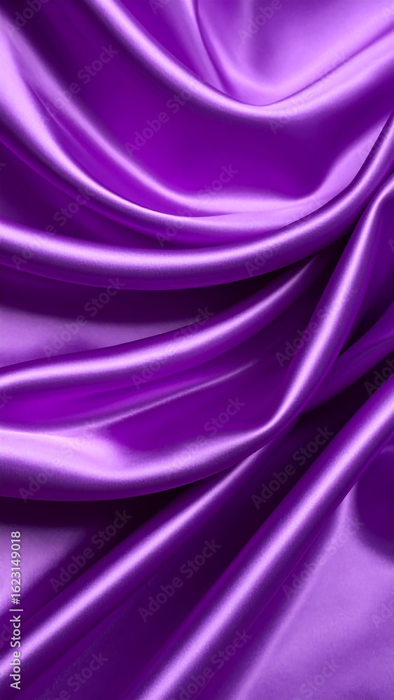 Obraz premium Purple silk drapes elegantly