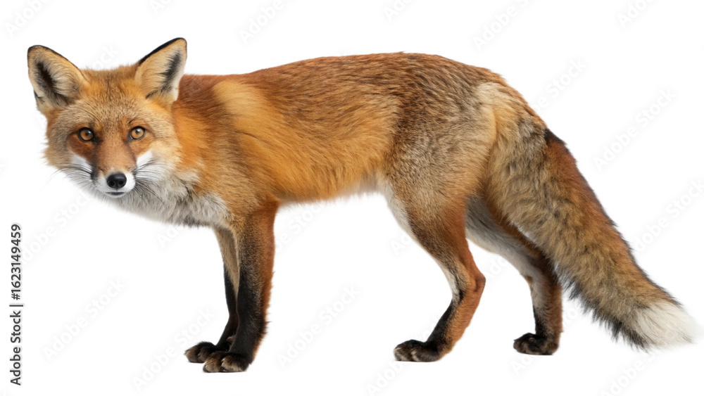 Obraz premium Foxe, isolated transparent background