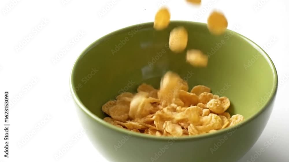 Empty Green Bowl on White Background Studio Shot Empty Green Bowl on White Background Studio Shot