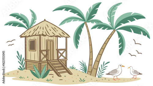 Beach hut