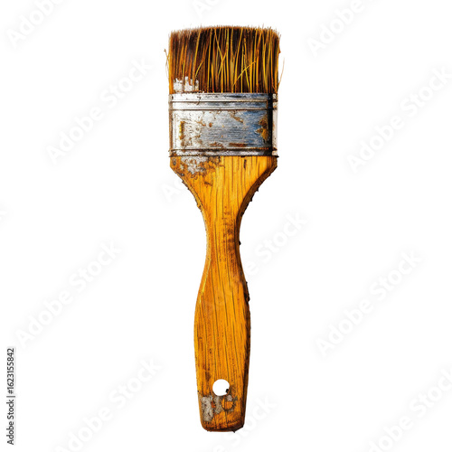 Wallpaper Mural Used paintbrush, wooden handle, worn bristles Torontodigital.ca