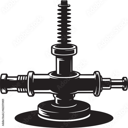Industrial Valve Vector Illustration