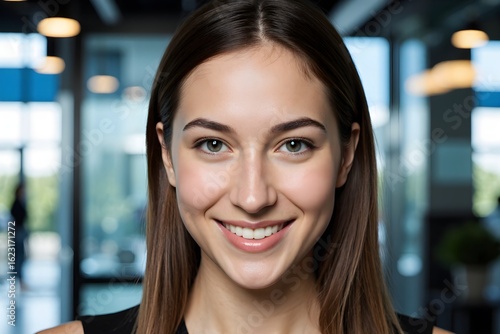 Wallpaper Mural Beauty portrait of a caucasian woman with clear skin and a healthy smile. (Для ниши красоты, здоровья и стоматологии Torontodigital.ca