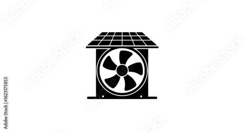 Solar-powered fan