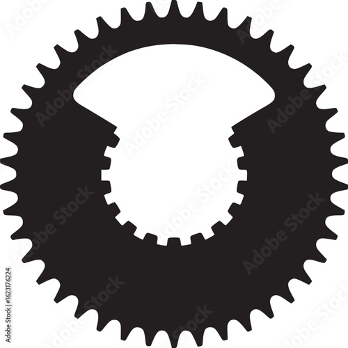 Bicycle Chainring Silhouette