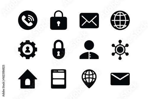 Website Icon Set Vector