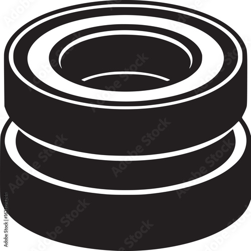 Double Ring Abstract Design