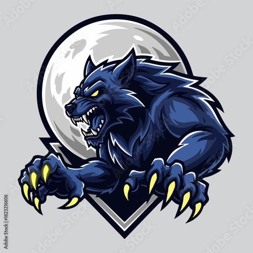 werewolf vector illustration