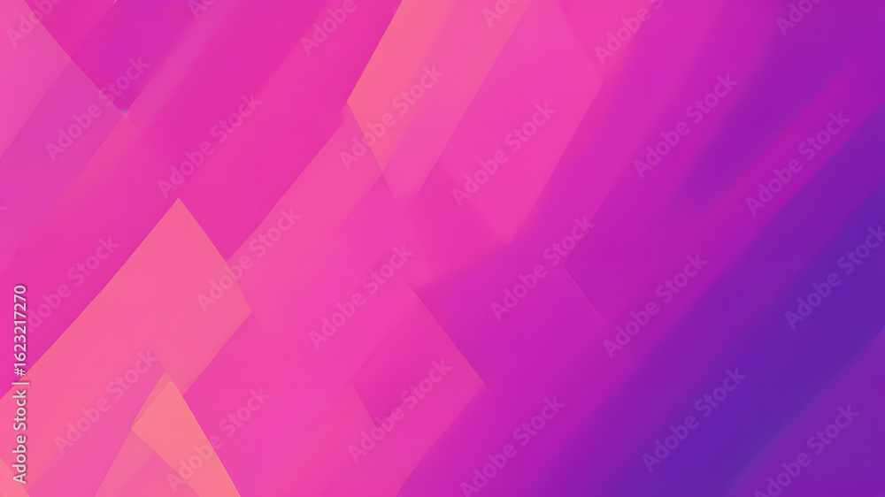 Obraz premium Abstract geometric shapes in shades of pink and purple gradient background modern