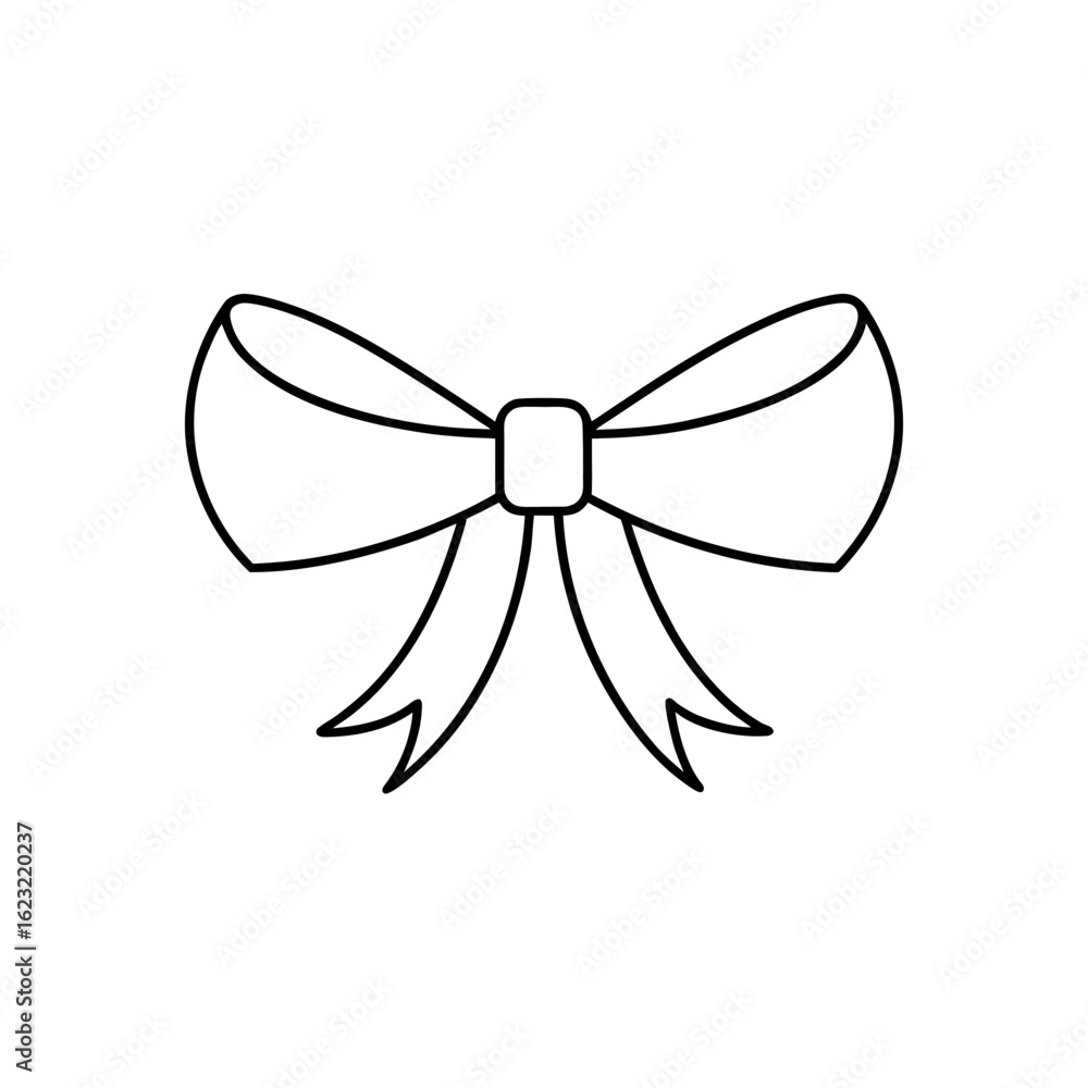 Fototapeta premium bow isolated on white background