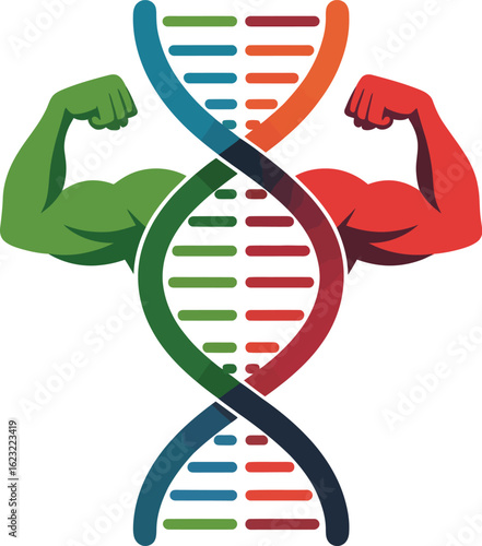 Blue helical DNA strand: a molecular abstract representing genetic life science and biotechnology