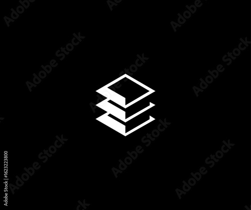 data storage server minimal clean logo
