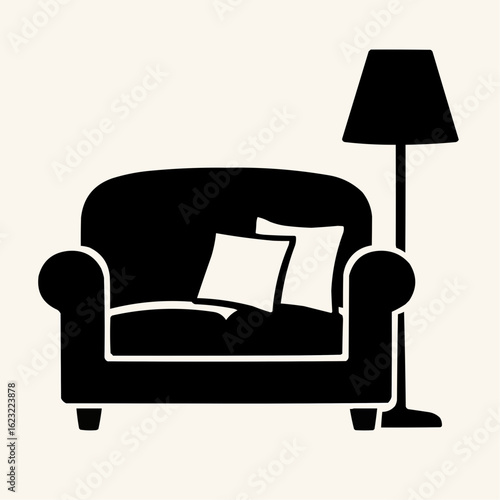 Luxurious leather armchairs and sofas add elegance to a contemporary living room interior design