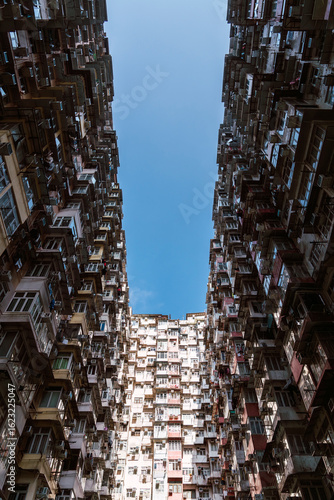 Hong Kong's dense residential architecture