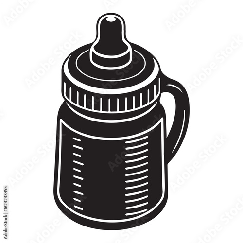 baby bottle vector illustration