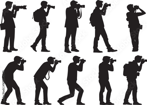 Stunning Photographer Man Silhouette - Perfect for Creative Photography Projects