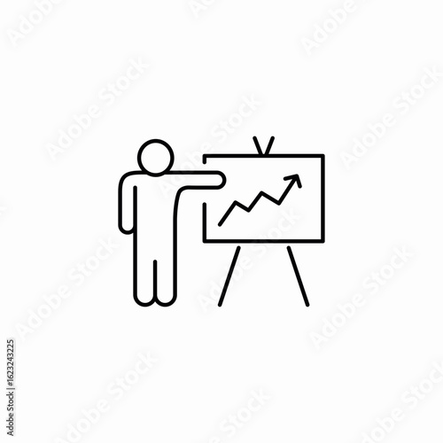 data analyst icon sign vector