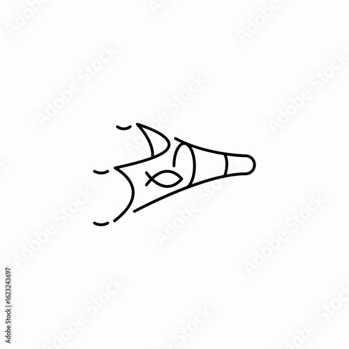 fish trap icon sign vector
