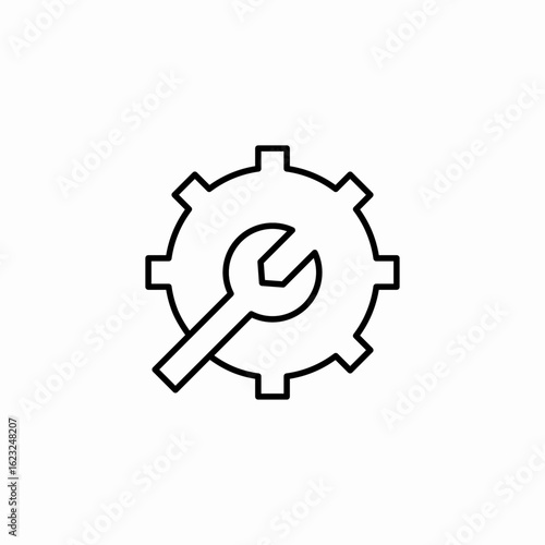 mechanics repair icon sign vector