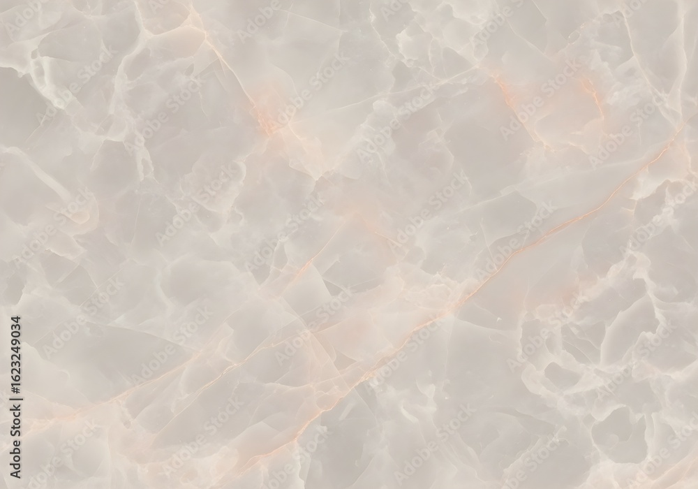 Fototapeta premium Elegant light grey marble texture with subtle peach veins for luxurious backgrounds