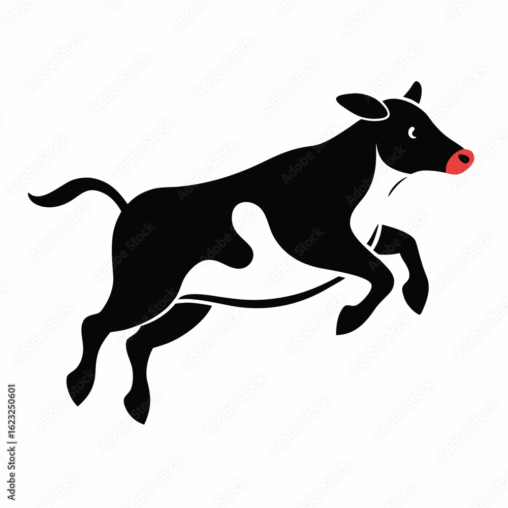 Fototapeta premium Jumping Cow