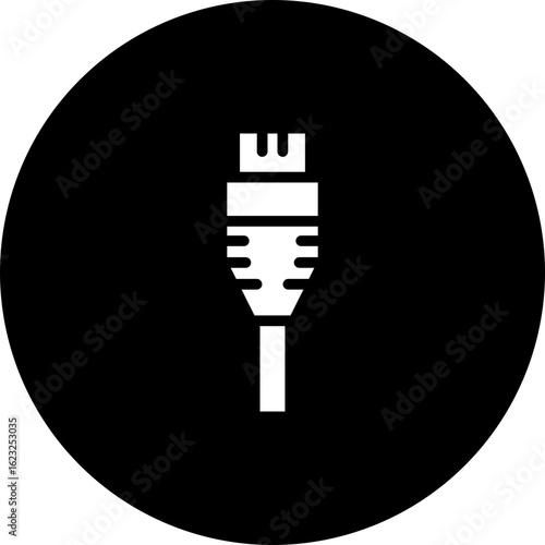 Ethernet Cable Vector Icon Design