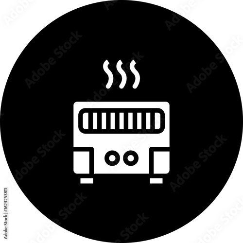 Convection Heater Vector Icon Design