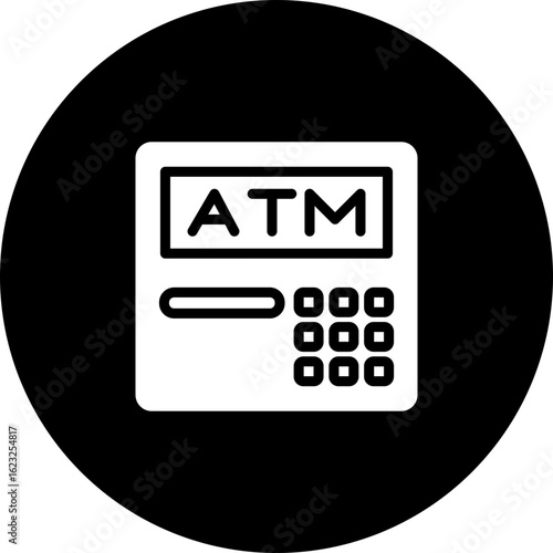 Atm Machine Vector Icon Design